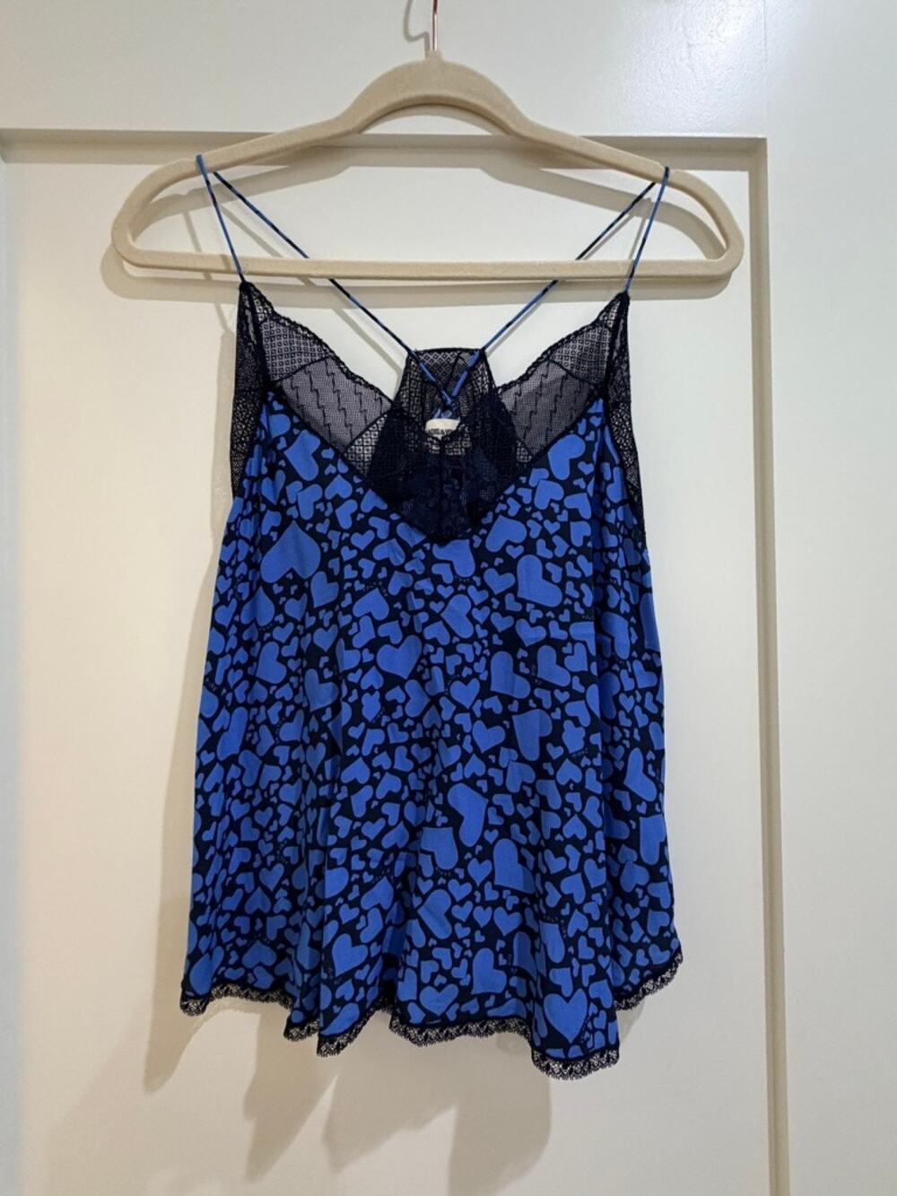Zadig & Voltaire Blue Leopard Camisole - Size XS
